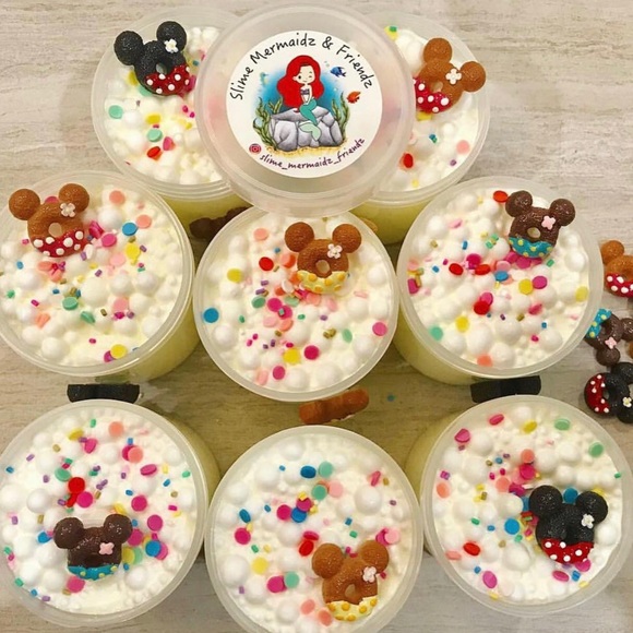 Mickey Cake Mix. Thick white glue base slime. - Picture 1 of 4